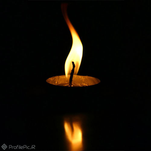 عکس شمع مشکی ساده